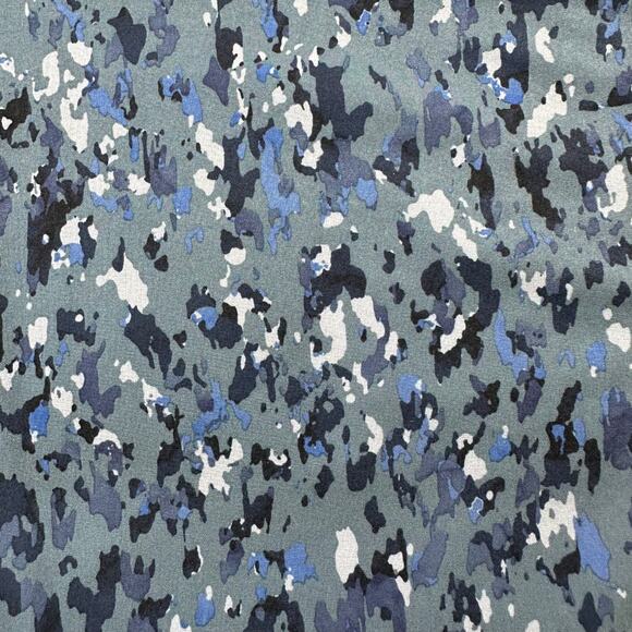 Athleta Pants Womens 2 Blue Avenue Wide Leg Crop Granite Speckle Pull On Travel - Picture 7 of 13